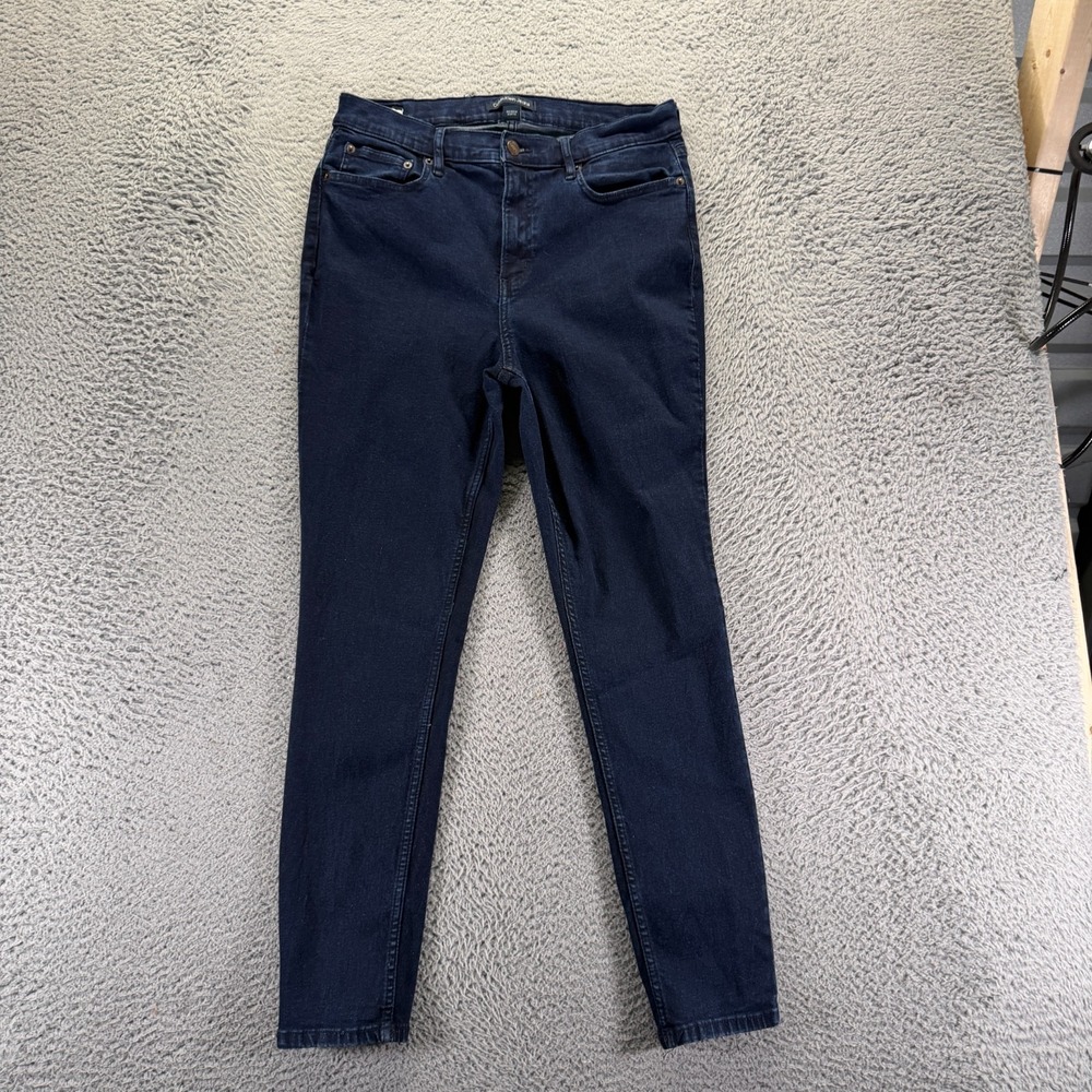 Calvin Klein Jeans Womens 16 Blue Cotton Denim Skinny High-Rise Workwear Stretch
